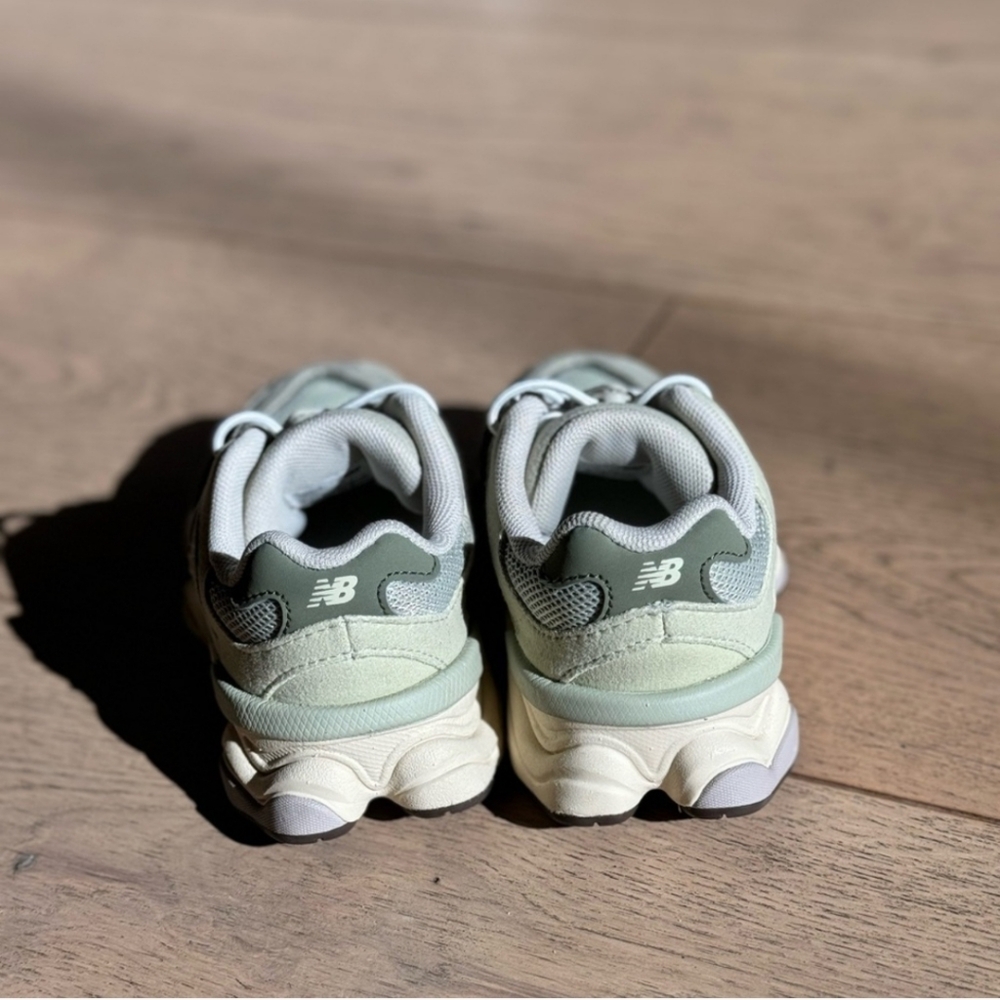 New Balance Kids' Mint and Gray Sneakers